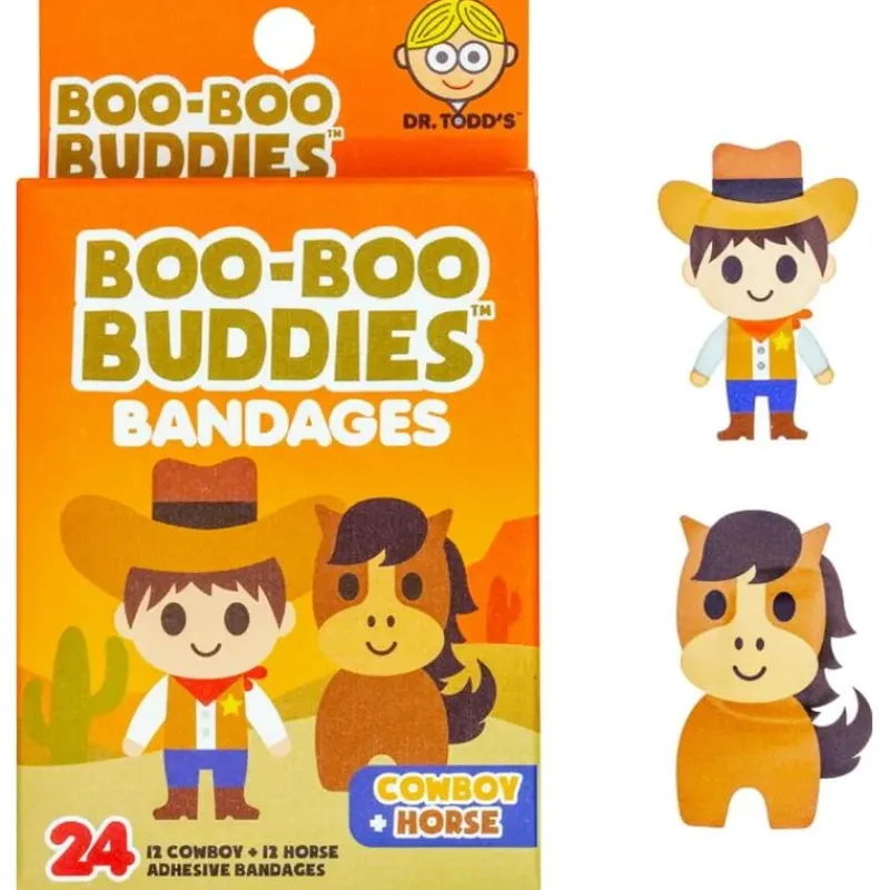 boo_boo_buddies__kids_adh_SKUJALKR0Jg_0.webp Boo Boo Budies Boo Boo Buddies - Kids Adhesive Bandages, Cowboy + Horse Sale
