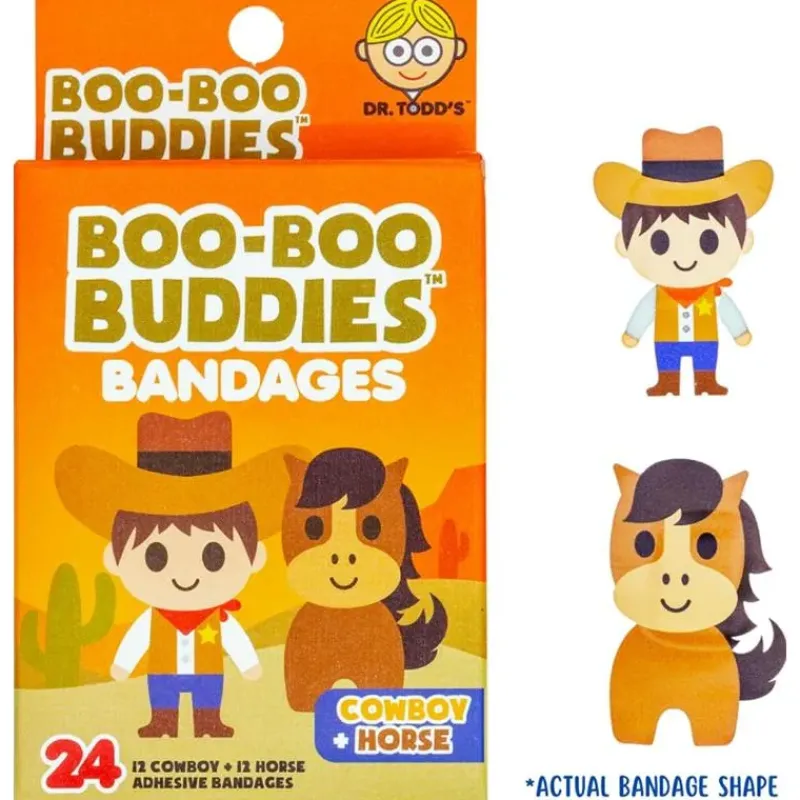 boo_boo_buddies__kids_adh_SKUJALKR0Jg_1.webp Boo Boo Budies Boo Boo Buddies - Kids Adhesive Bandages, Cowboy + Horse Sale