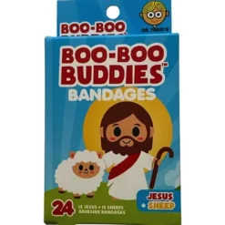 Boo Boo Budies Boo Boo Buddies - Kids Adhesive Bandages, Jesus + Sheep Fashion