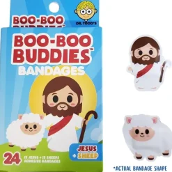 Boo Boo Budies Boo Boo Buddies - Kids Adhesive Bandages, Jesus + Sheep Fashion