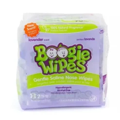 Boogie Wipes Natural Saline, Aloe &amp; Vitamina E 1pk (90 ct) Clearance