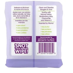 Boogie Wipes Natural Saline, Aloe &amp; Vitamina E 1pk (90 ct) Clearance