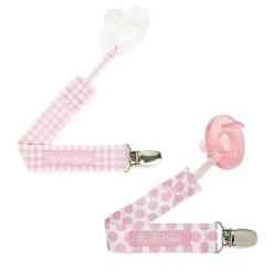 BooginHead - Clipe de chupeta Pacigrip 2Pk, Pink Asst Hot