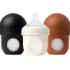 Boon - Bolsa de silicone NURSH para mamadeiras - 4 fl Oz, 3 unidades, salpicado Hot