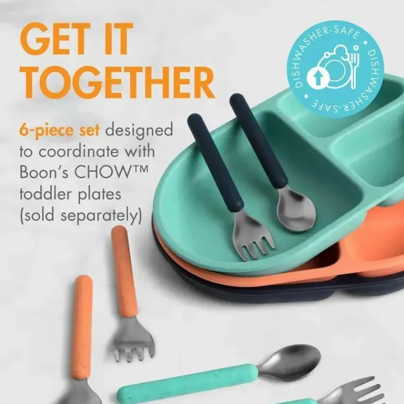 boon__conjunto_de_colher__SKUNEb2SaaV_1.webp Boon - Conjunto de colher e garfo para utensílios infantis de aço inoxidável CHOW ™, menta Online
