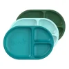 Boon - Conjunto de placas divididas de silicone CHOW ™ Bbay e infantil, azul Hot