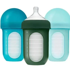 Boon - Nursh 8 Oz Garrafa 3Pk, Azul Multi Estágio 2 Best