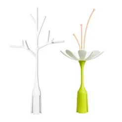 Boon - STEM &amp; TWIG Rack de secagem de mamadeira Rack de secagem Pacote de acessórios de flores - 2 peças Best