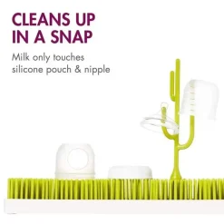 Boon NURSH 3-Pacote de Mamilos de Fluxo Lento de Pescoço Padrão, Transparentes Fashion