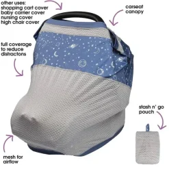 Boppy - 4 e mais capa multiuso, céu estrelado azul Hot