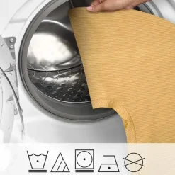Boppy - Almofada de amamentação com capa removível, lavável à máquina, estriada ocre Clearance