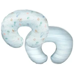 Boppy - Almofada de enfermagem com suporte original, tecido ergonômico de secagem rápida premium essencial para enfermagem, oceano azul Online