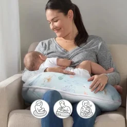 Boppy - Almofada de enfermagem com suporte original, tecido ergonômico de secagem rápida premium essencial para enfermagem, oceano azul Online