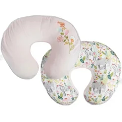 Boppy - Almofada de Enfermagem Suporte Luxe, Pink Sweet Safari Best