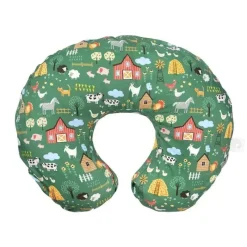 Boppy - Almofada de enfermagem com capa removível, lavável na máquina, Green Farm Outlet