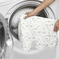 Boppy - Almofada de gravidez de corpo inteiro com capa, folhas espalhadas cinza Outlet