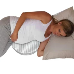 Boppy - Almofada para gravidez em cunha com capa, listra cinza Online
