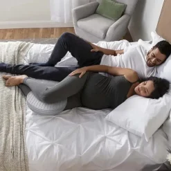 Boppy - Almofada para gravidez em cunha com capa, listra cinza Online