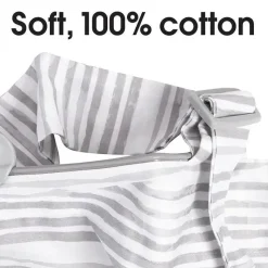 Boppy - Capa de amamentação para amamentação, listras aquarela cinza Fashion