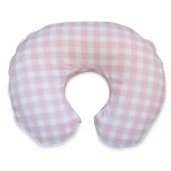 Nemcor Boppy - Capa de travesseiro, xadrez gigante rosa/branco New