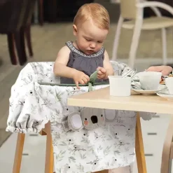 Boppy - Carrinho de compras e capa para cadeira alta com bolsa de armazenamento, coala verde cinza New