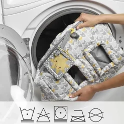 Boppy - Carrinho de compras e capa para cadeira alta, Chevron amarelo sol e cinza com SlideLine mutável e cinto de segurança Online