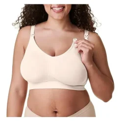 Bravado - Sutiã de amamentação sem costura de seda corporal, pérola (17D Xxl) Hot