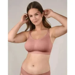 Bravado - Sutiã de amamentação sem costura The Body Silk, Roseclay Hot