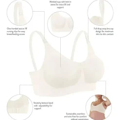 Bravado Body Silk Sem Costura Sutiã de Enfermagem - Branco Antigo Outlet