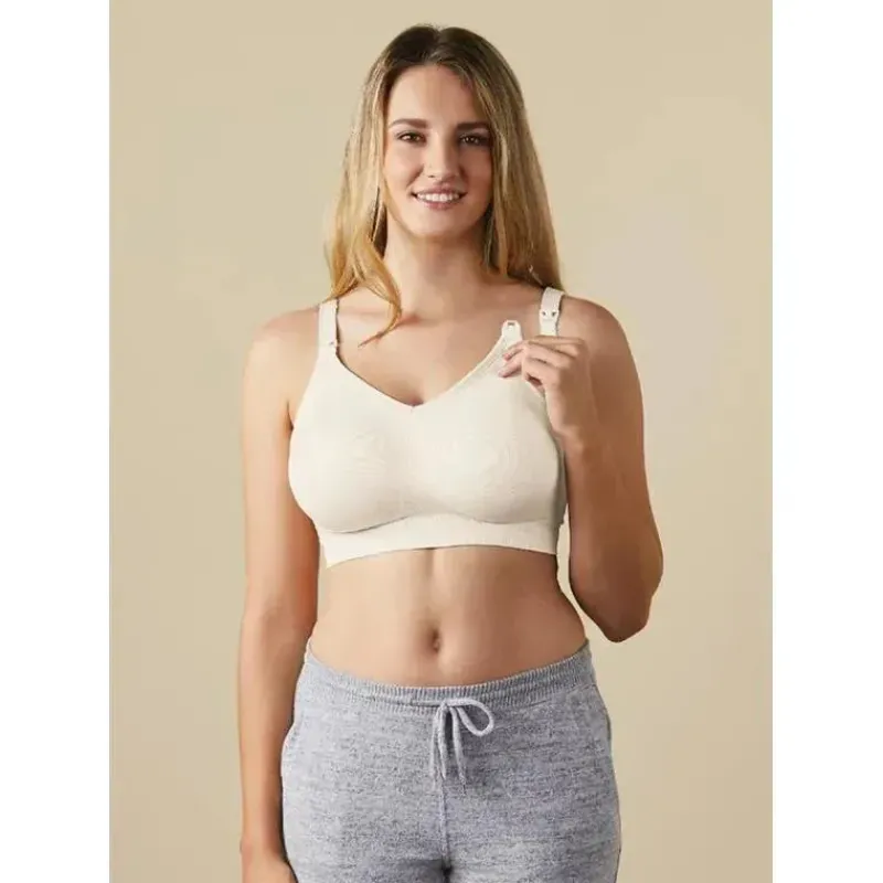 Bravado corpo seda sem costura sutiã de enfermagem - branco antigo, L | Macrobaby Sale