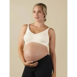 Bravado corpo seda sem costura sutiã de enfermagem - branco antigo, L | Macrobaby Sale