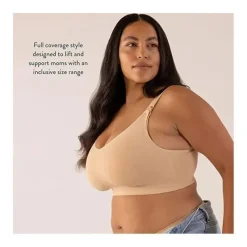 Bravado Designs sutiã de amamentação sem costura de seda corporal, preto Fashion