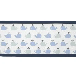 BreathableBaby - Forro de berço de malha respirável clássico, Little Whale Navy Fashion