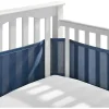 BreathableBaby - Forro de berço de malha respirável clássico, True Navy Online