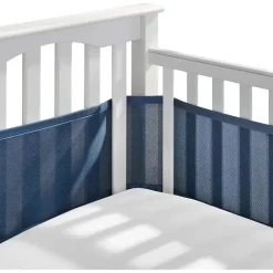 BreathableBaby - Forro de berço de malha respirável clássico, True Navy Online
