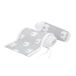 BreathableBaby - Forro de berço de malha respirável clássico, Pacific Elephant Grey Sale