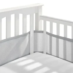 BreathableBaby - Forro de berço de malha respirável clássico, cinza Hot