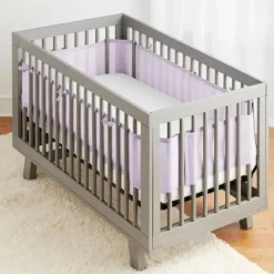 BreathableBaby - Forro de berço de malha respirável clássico, lavanda Online
