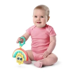 Bright Starts - Brinquedo de atividade para bebês Sun Shaker Shake &amp; Glow Best