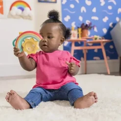 Bright Starts - Brinquedo de atividade para bebês Sun Shaker Shake &amp; Glow Best