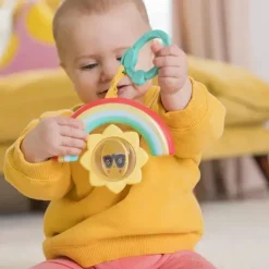 Bright Starts - Brinquedo de atividade para bebês Sun Shaker Shake &amp; Glow Best