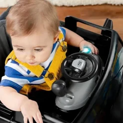Bright Starts - Centro de atividades para bebês Ford F-150 4 em 1 Agate Black e Push Walker Hot