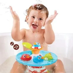 Yookidoo Brinquedo de banho para bebê Musical Duck Race com cachoeira Hot