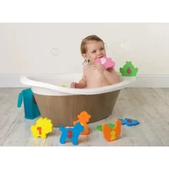 Clevamama Brinquedos de banho e bolsa para bebês Fashion