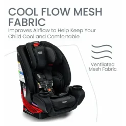 Britax - Assento de carro All-in-One One4Life ClickTight, Cool Flow Carbon New