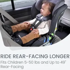 Britax - Assento de carro conversível estreito em álamo, Stone Onyx Outlet