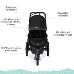 Britax - BOB Gear Alterrain Pro Carrinho de corrida para todos os climas, Lunar Clearance