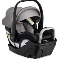 Britax - Cadeira Auto Infantil Willow S com Base Alpina Anti-Rebote, Grafite Onyx Fashion