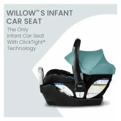 Britax - Cadeira de carro infantil Willow S com base anti-rebote alpina, Jade Onyx Discount