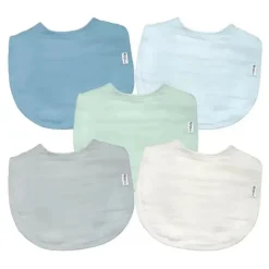 Iplay Brotos Verdes - 5 unidades de babadores de musselina de algodão orgânico, mirtilo Sale